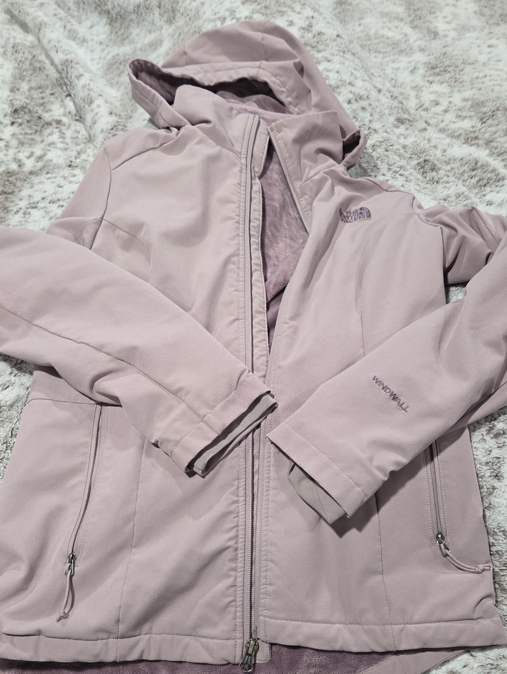 The North Face Women's WindWall Hooded Jacket - Dusty Pink